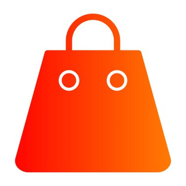 Alışveriş Torbası Vektör Simgesi Tasarımı İllüstrasyonu