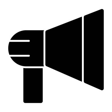 megafon web simgesi, vektör çizim