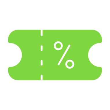 yüzde etiket simgesi, vektör illüstrasyonu