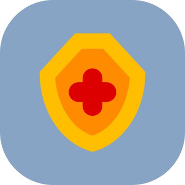 kalkan ikon vektör illüstrasyonu