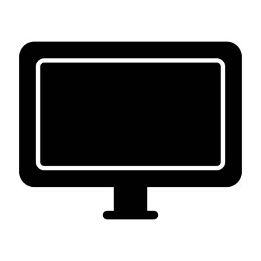 masaüstü bilgisayar simgesi dış hat biçiminde