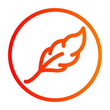 sonbahar yaprakları ikon vektör illüstrasyonu