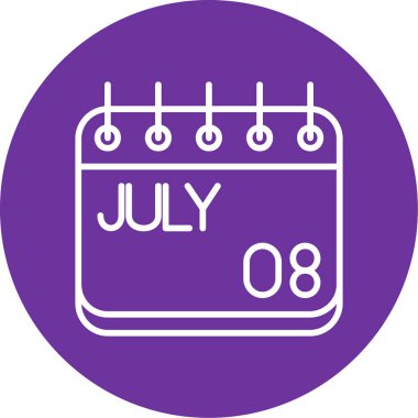 Takvim simgesi. vektör illüstrasyonu