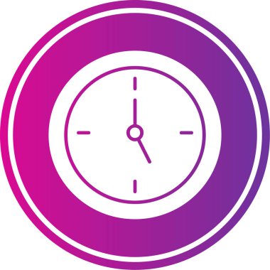 Saat simgesi vektör illüstrasyonu