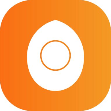 Haşlanmış yumurta ağı simgesi, vektör illüstrasyonu