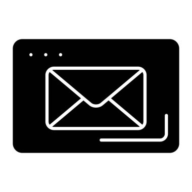 e- posta simgesi vektör illüstrasyonu