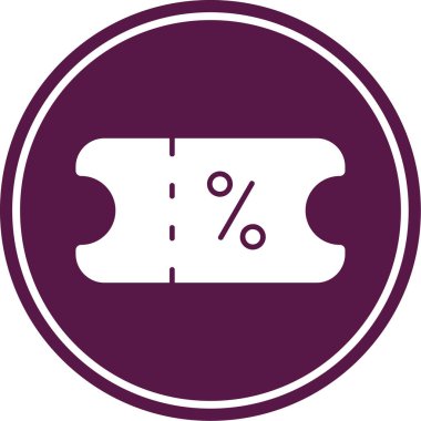 indirimli etiket simgesi, basit vektör illüstrasyonu