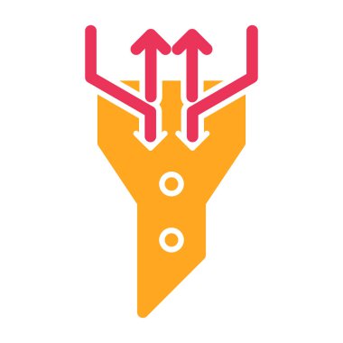 Kırmızı ve beyaz okların vektör çizimi