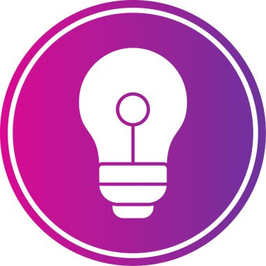 ampul simgesi vektör illüstrasyonu