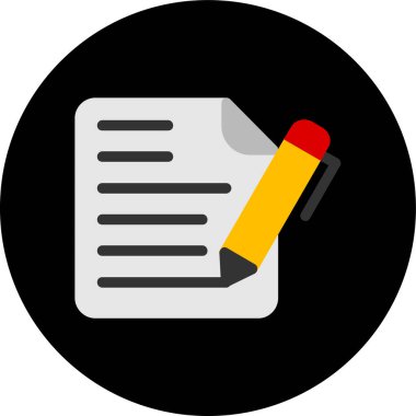 Belge. Web simgesi basit illüstrasyon