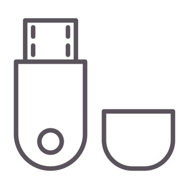 Kahve fincanı ana hatlı içecek ikonu