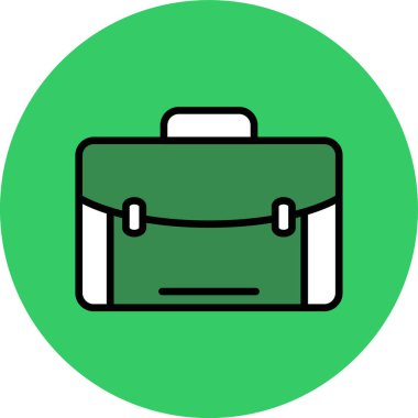 evrak çantası simgesi, vektör illüstrasyonu