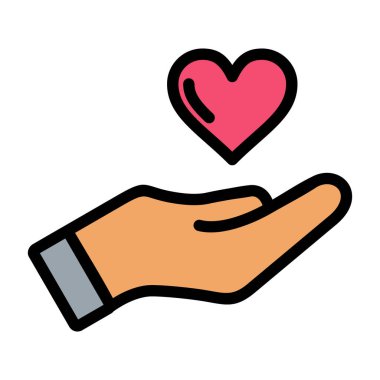 Kurdeleli bir kalbi tutan el.