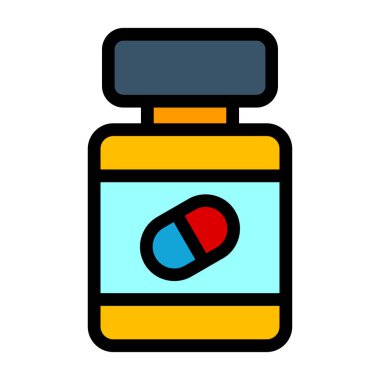 Hap simgesi, vektör illüstrasyonu