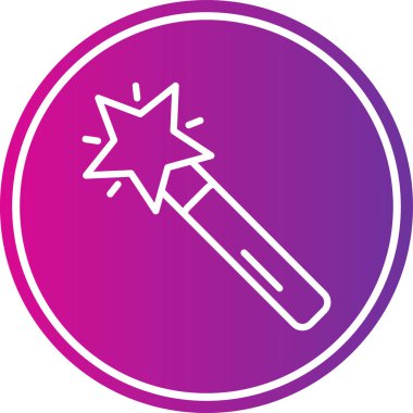 sihirli değnek kutsal kişilerin resmi, vektör çizim