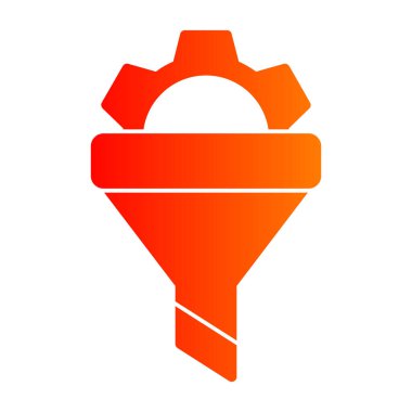 Kırmızı bir simgenin vektör illüstrasyonu