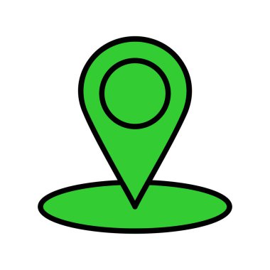 Harita işaretleyici vektör simgesi