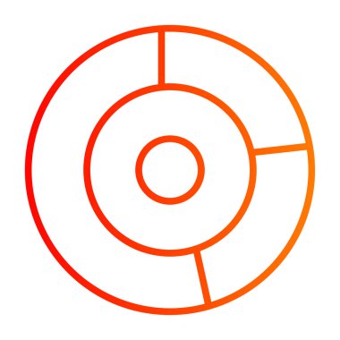 Hedef. Web simgesi basit illüstrasyon