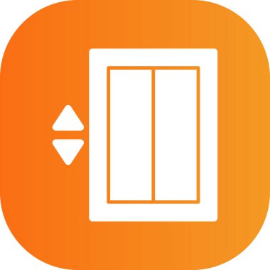 kapı simgesi vektör illüstrasyonu