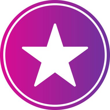 yıldız simgesi vektör illüstrasyonu