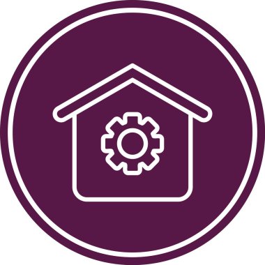 Ev simgesi vektör illüstrasyonu