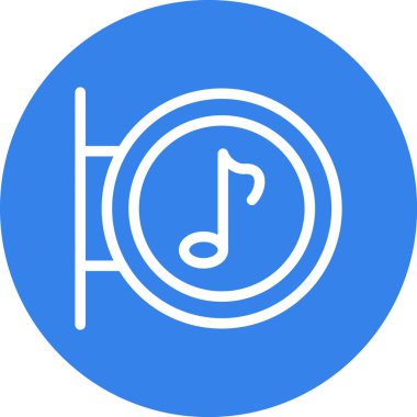 Vektör müzik simgesi illüstrasyonu