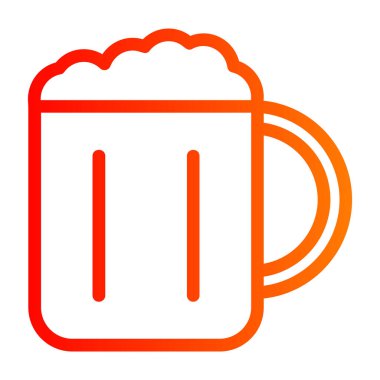 Bir bira ikonunun vektör illüstrasyonu