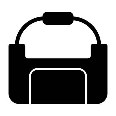 çanta çanta simgesi ana hat biçiminde