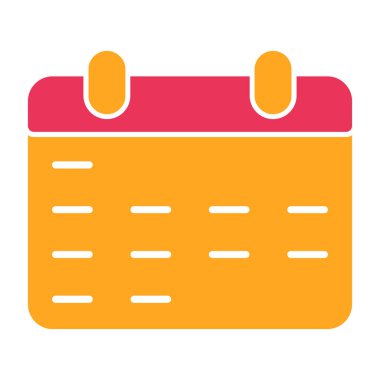 Takvim. Web simgesi basit illüstrasyon