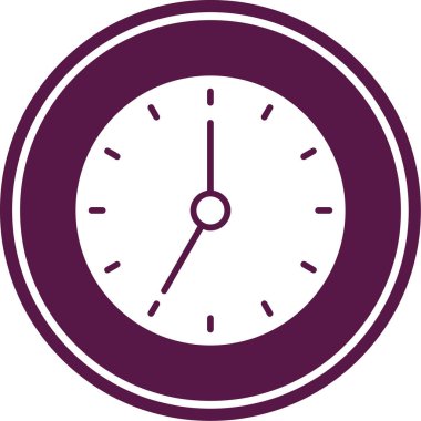 Saat simgesi, vektör illüstrasyonu