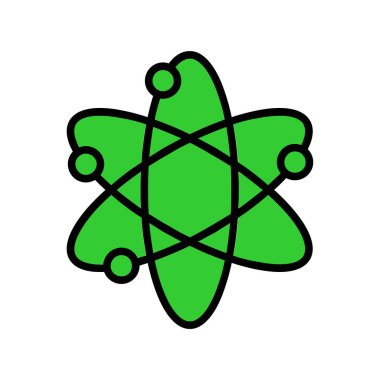 Kolayca düzenleyebilen ya da düzenleyebilen Atom Vektörü simgesi