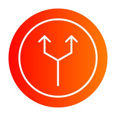 Bir çember simgesinin vektör illüstrasyonu