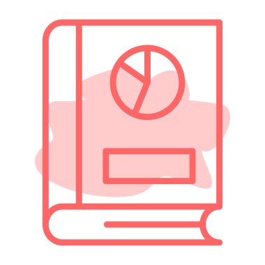 Kitap. Web simgesi basit illüstrasyon