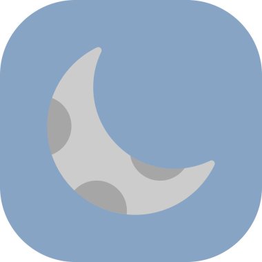 Ay simgesi, vektör illüstrasyonu