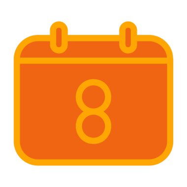 Takvim Vektörü Şekil Simgesi Tasarımı