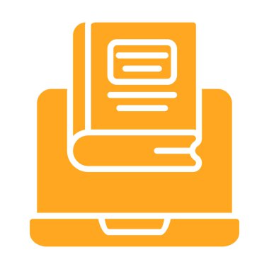 Bir kitabın modern simgesinin vektör illüstrasyonu