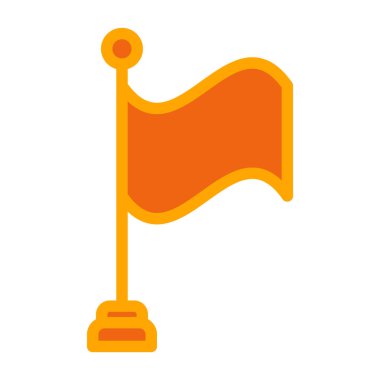 vektör bayrağı simgesi, vektör illüstrasyonu