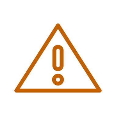 beyaz arkaplanda uyarı işareti