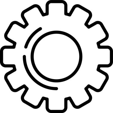 Teçhizat Web simgesi basit illüstrasyon