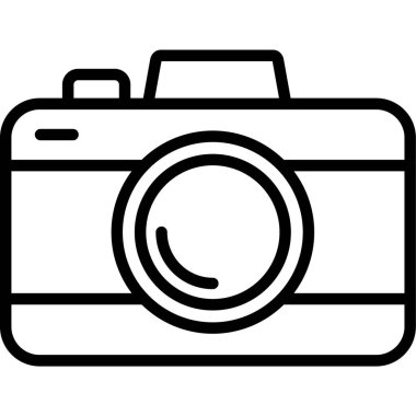 Kamera. Web simgesi basit tasarım