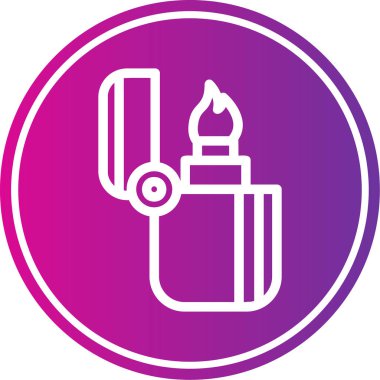 Çakmak. Web simgesi basit illüstrasyon