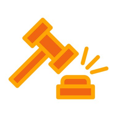 açık artırma çekiç ikonu vektör illüstrasyon tasarımı