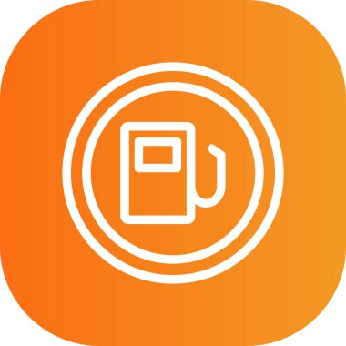 Gaz simgesinin vektör illüstrasyonu