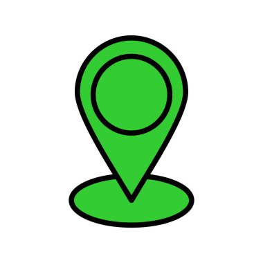 Konumu vektör simge işareti simge vektör çizim kişisel ve ticari kullanım için..