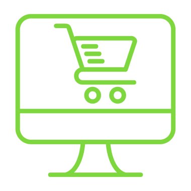 Ekranlı alışveriş arabası