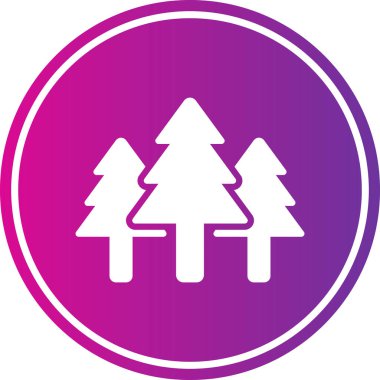 Ağaç simgesinin vektör illüstrasyonu