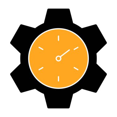 Zaman yönetimi vektör illüstrasyon tasarımlı saat