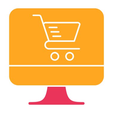 Bir alışveriş arabasının vektör çizimi