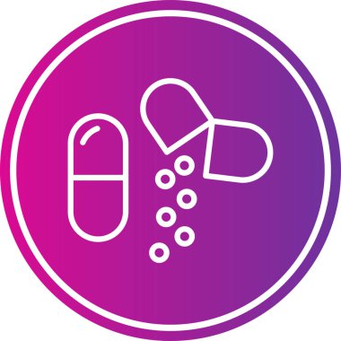 hap simgesi, vektör illüstrasyonu