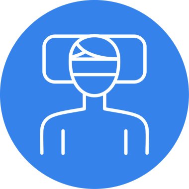 Vr. Web simgesi basit illüstrasyon